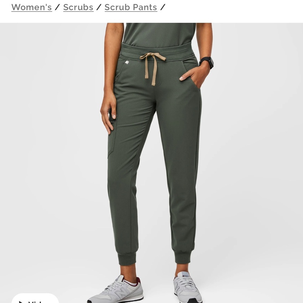 Figs Zamora Jogger Scrub Pants - Moss Green